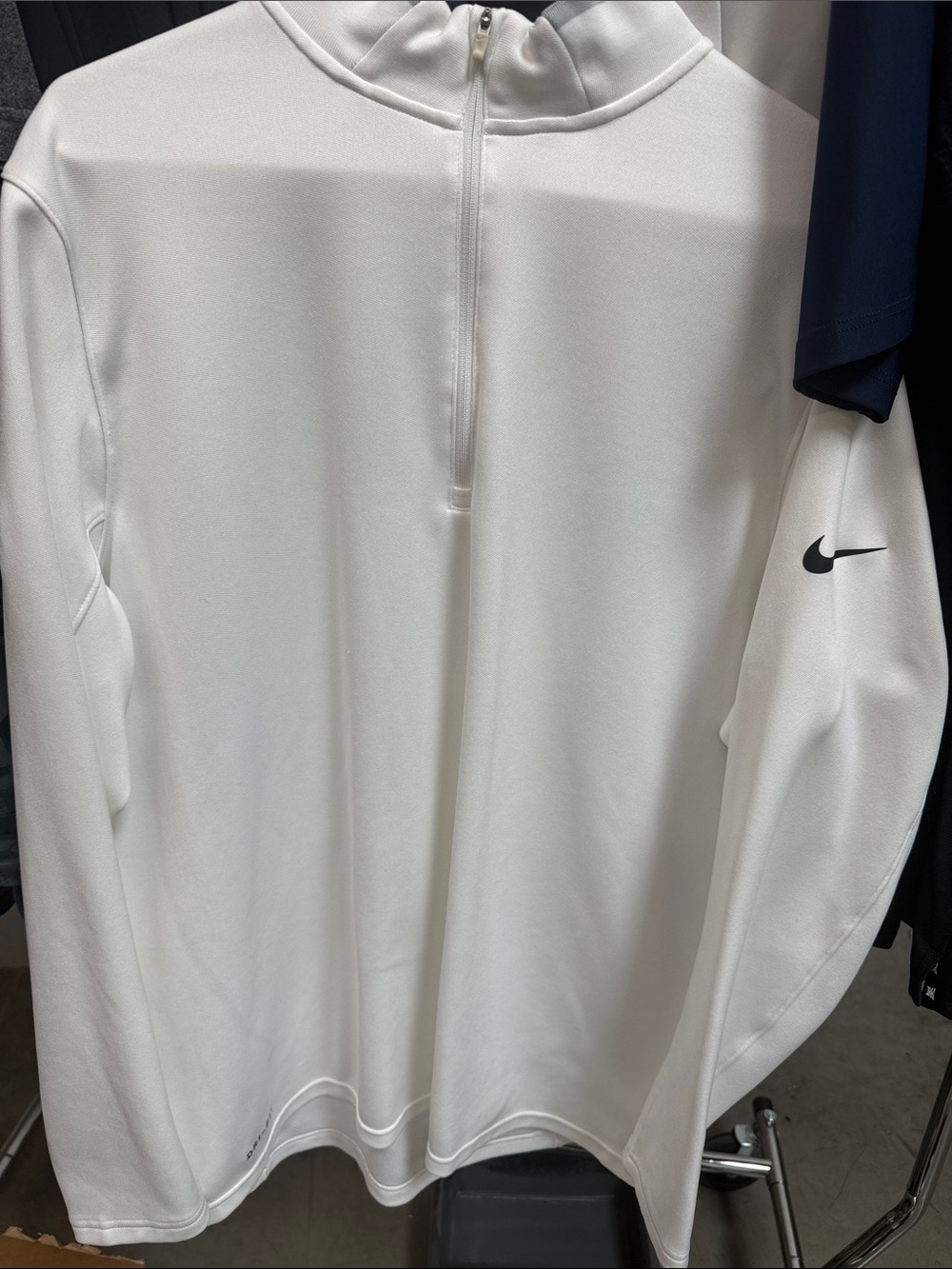 Nike Men’s White Half-Zip Performance Pullover
